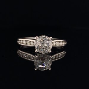 #1477B-973000 14K White Gold SI2 G Engagement Ring 1.28 ct.|
