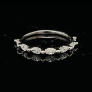 #R97578-971156 0.50ct. Marquise 14 K White Gold Ring