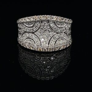 #R970-971500 14K White Gold Chocolate Diamonds