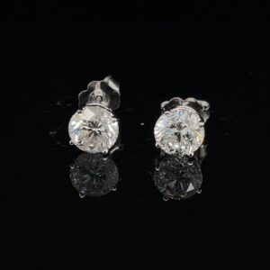 SETH 2.10 CTW Stud Earrings Color H Clarity SI1