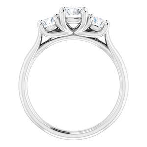 #122105:544 14K White 4.1 mm Round Engagement Ring Mounting|#122105:544 14K White 4.1 mm Round Engagement Ring Mounting|#122105:544 14K White 4.1 mm Round Engagement Ring Mounting