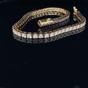 #Rod113 14K White Gold 4.0CTW Bracelet