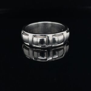 #May517-97900 Scott Kay Platinum Mens Ring size 10.5 21.7 grams