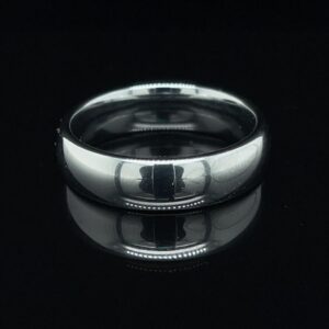 Men's Tungsten 6mm Wide Size 10 Ring W1967-DPGT