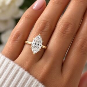 Dutch Marquee Lab-Grown Diamond Design engagement ring with a 3.00 carat lab-grown diamond